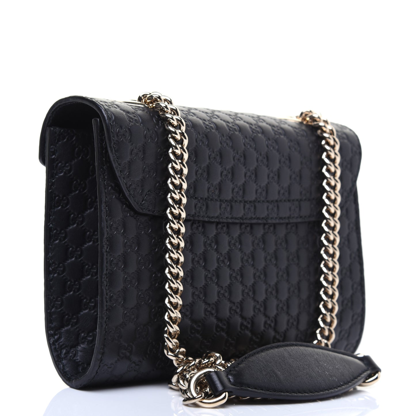 Microguccissima Mini Emily Shoulder Bag Black