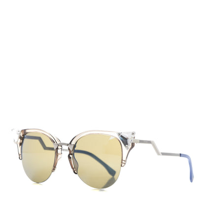 Fendi Iridia Cat Eye Sunglasses FF 0041/S Blue Crystal 1 of 6