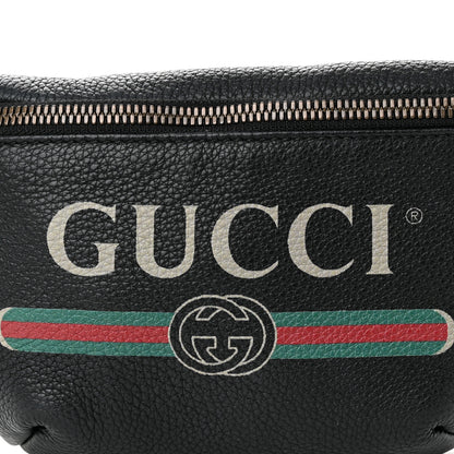 Gucci Grained Calfskin Small Logo Belt Bag Black 8 of 10