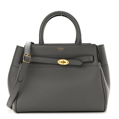 Mulberry Heavy Grain Small Belted Bayswater Tote Charcoal 1 of 9