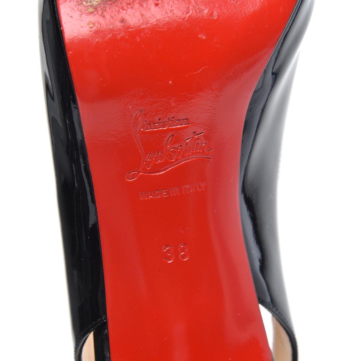 Christian Louboutin Patent No Prive 90 Pumps 38 Black 7 of 9