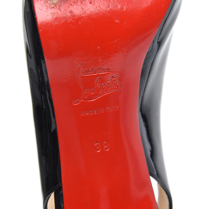 Christian Louboutin Patent No Prive 90 Pumps 38 Black 7 of 9