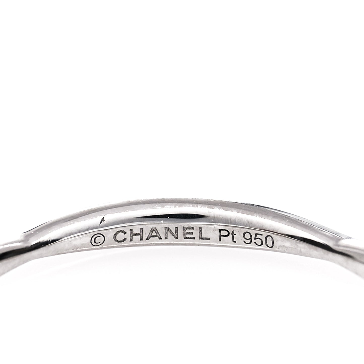Platinum Camelia Wedding Band Ring 63 10.25