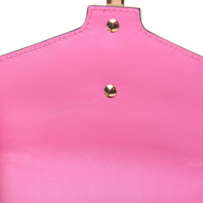 Gucci Vitello Fontanella Web Mini Sylvie Chain Shoulder Bag Pink Tropical Flower 12 of 12