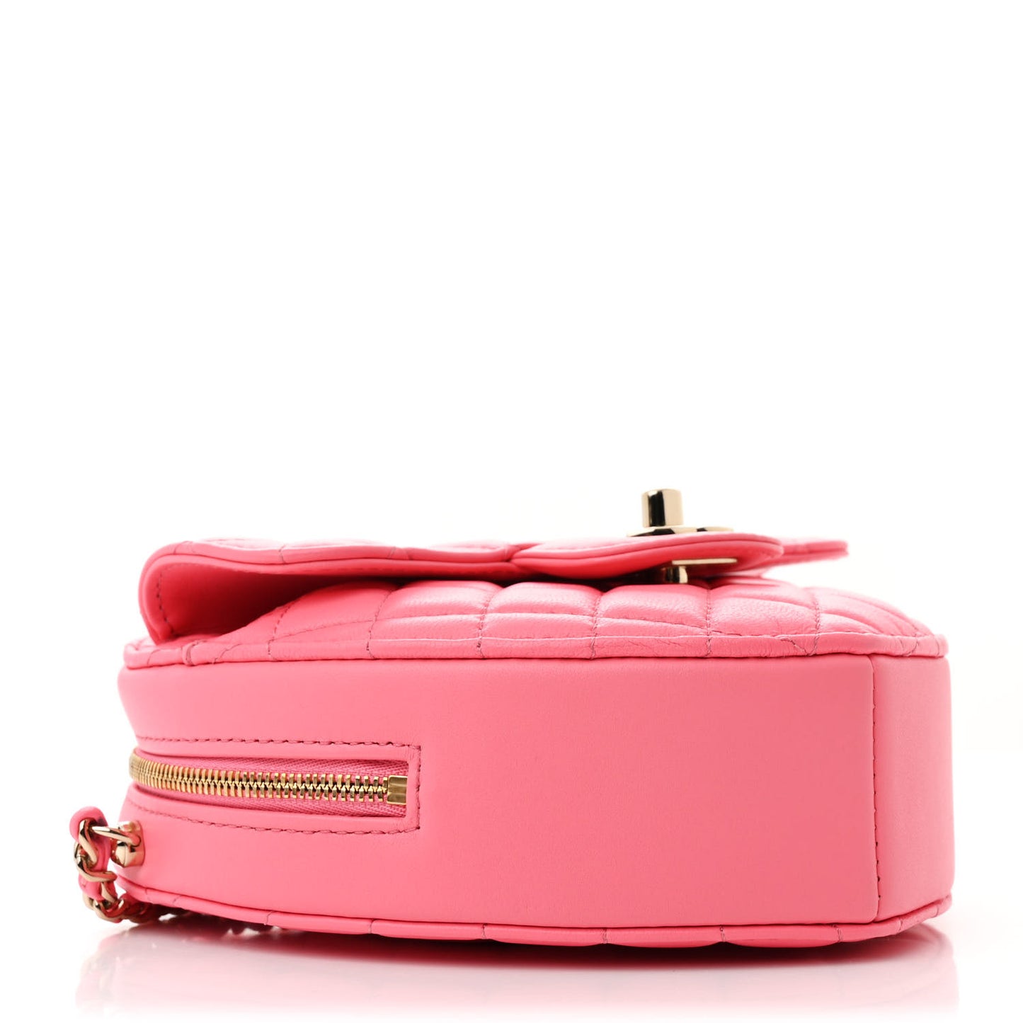 Lambskin Quilted CC In Love Heart Bag Pink