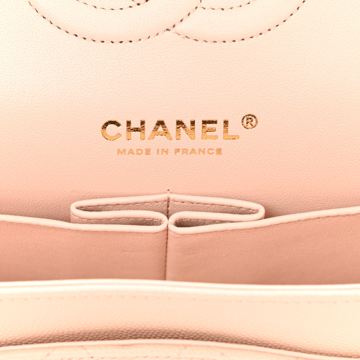 Chanel Caviar Quilted Medium Double Flap Light Beige 6 of 10