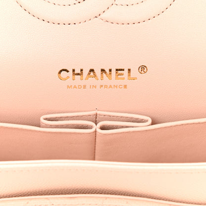 Chanel Caviar Quilted Medium Double Flap Light Beige 6 of 10