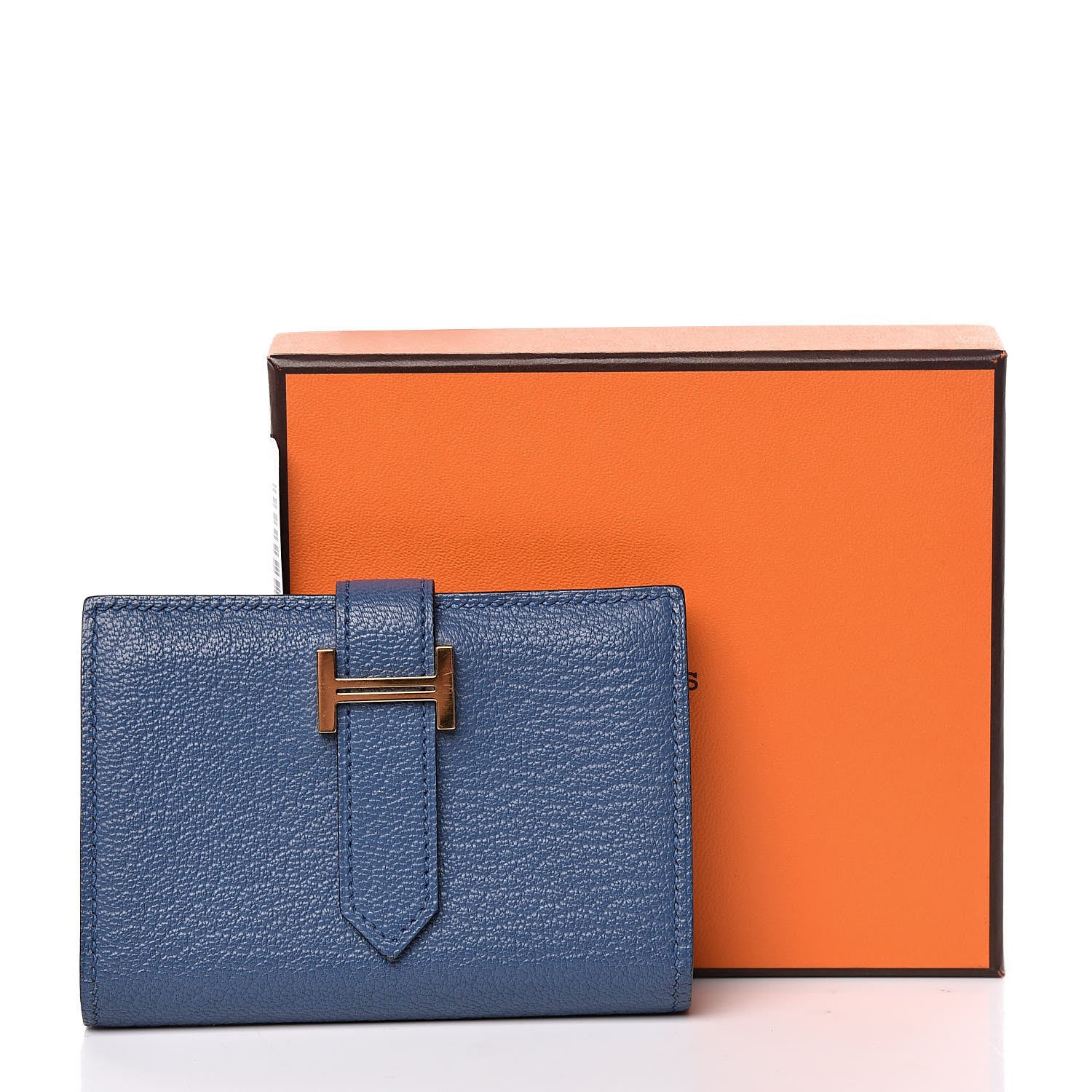 Hermes Chevre Mysore Mini Bearn Wallet Bleu Agate 8 of 8
