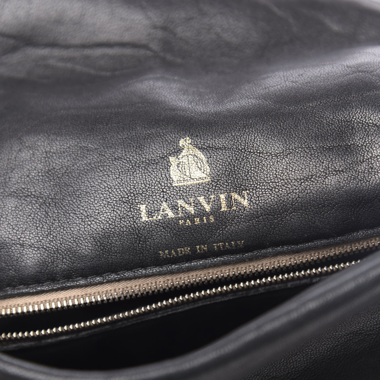 Lanvin Lambskin Quilted Medium Happy Shoulder Bag Black 6 of 9