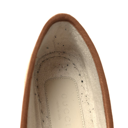 Gucci GG Monogram Womens Fria Horsebit Loafers 35 Beige Ruggine 9 of 10