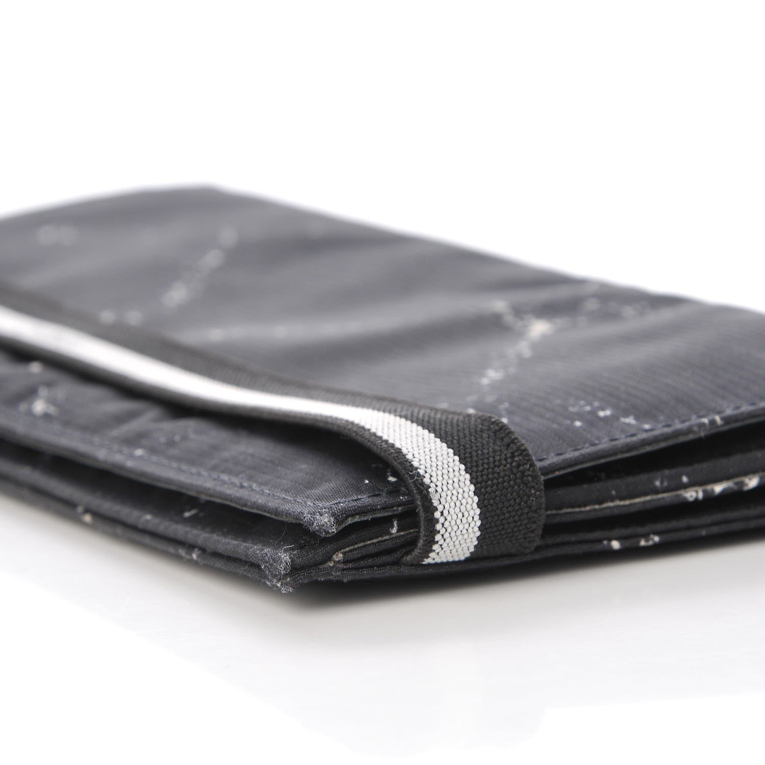 Chanel Nylon Travel Flap Wallet Black 10 of 10