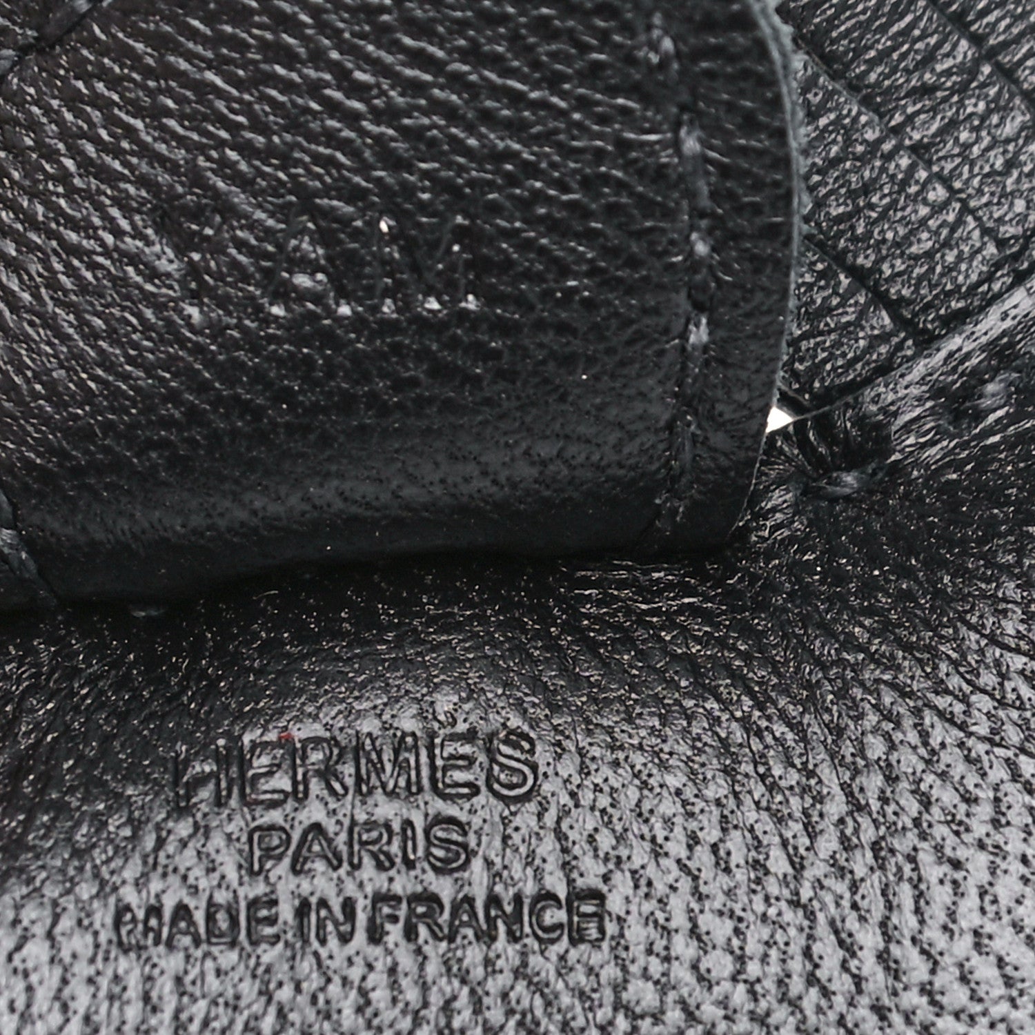Hermes Milo Lambskin Grigri Rodeo Horse Bag Charm PM So Black 3 of 4