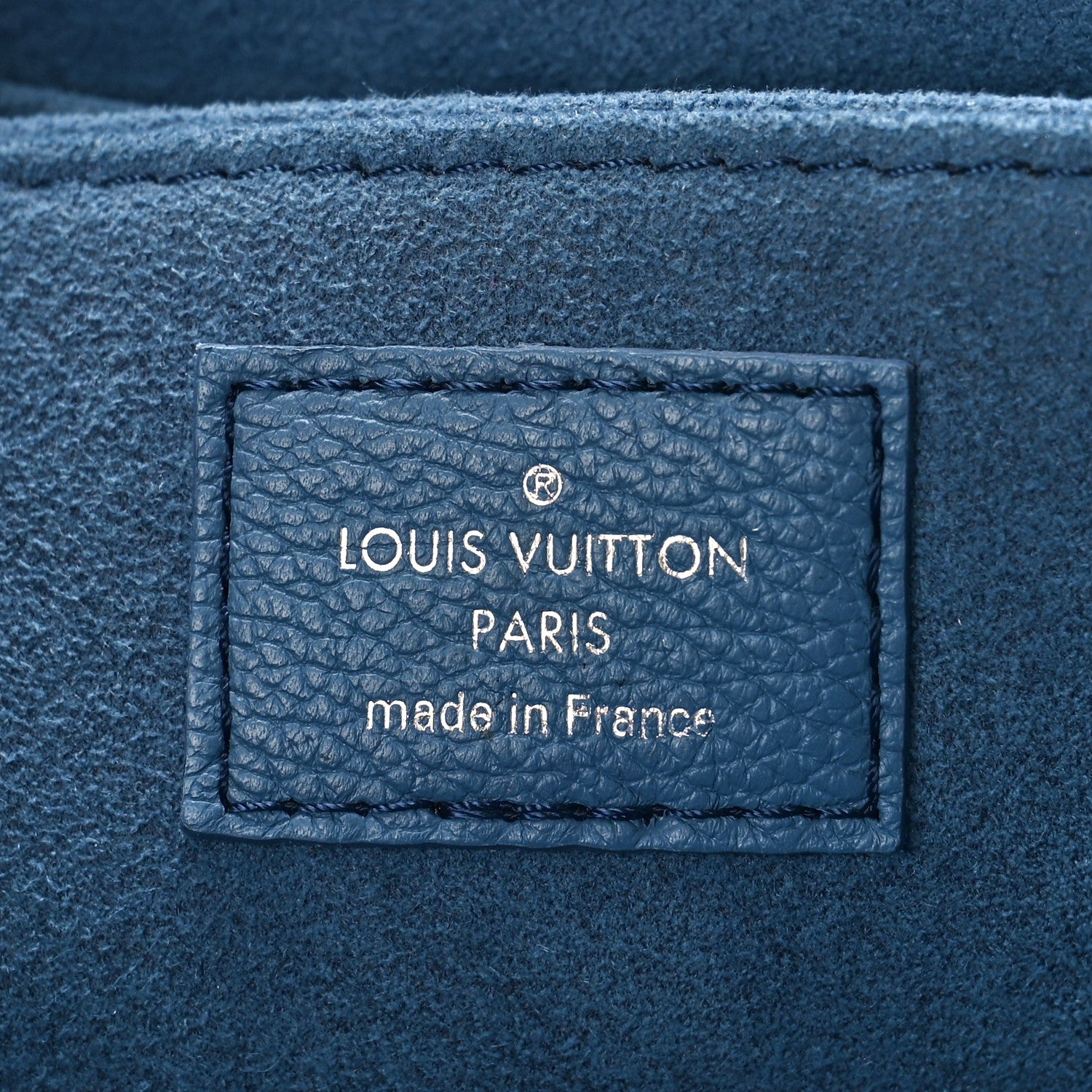 Louis Vuitton Soft Calfskin My Lockme Top Handle Blue Jean Crème 6 of 8