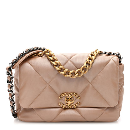 Chanel Iridescent Lambskin Quilted Medium Chanel 19 Flap Brown 1 of 10