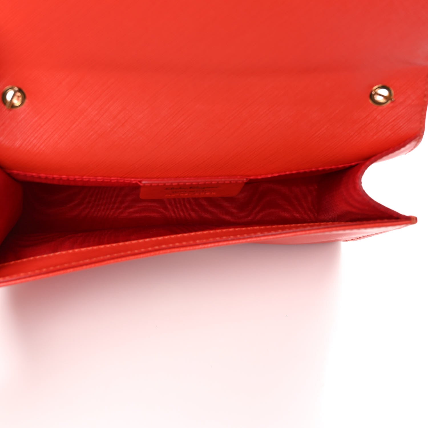 Salvatore Ferragamo Hammered Calfskin Mini Miss Vara Bow Chain Bag Red 5 of 8