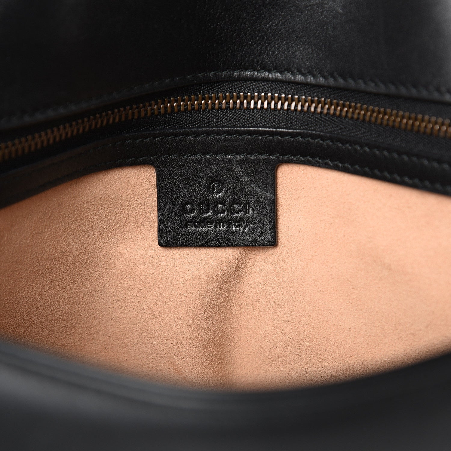 Gucci Calfskin Matelasse Medium GG Marmont Shoulder Bag Black 6 of 17