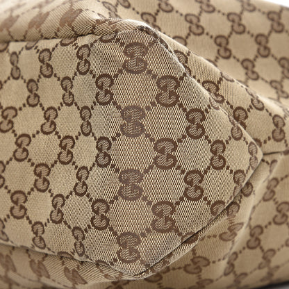 Gucci Monogram Large Horsebit Chain Hobo Dark Brown 9 of 9