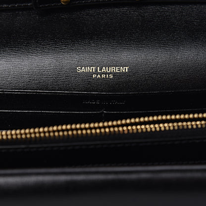 Saint Laurent Smooth Calfskin Monogram Sulpice Chain Wallet Black 7 of 10