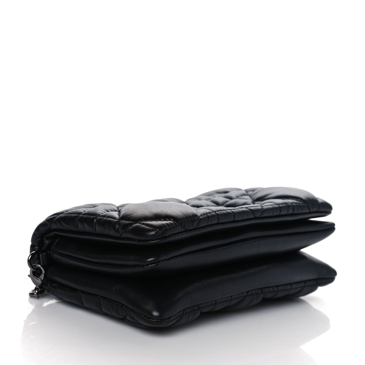 Christian Dior Calfskin Macrocannage Mini Caro Bag Black 4 of 9