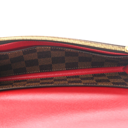 Louis Vuitton Damier Ebene Emilie Wallet Red 4 of 5