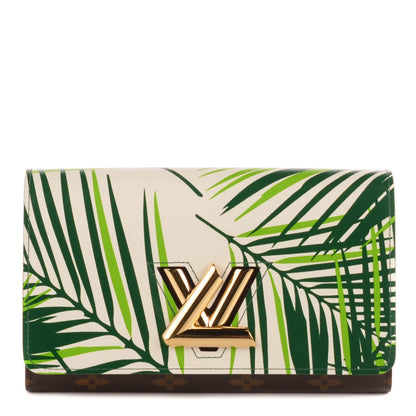 Louis Vuitton Monogram Palm Twist Chain Wallet Vert White 1 of 7