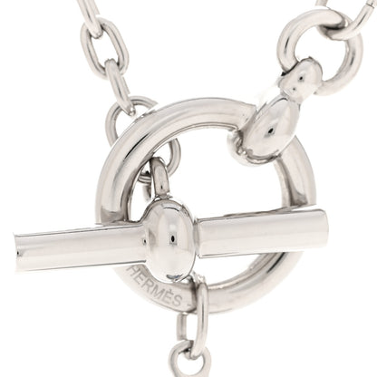 Hermes Palladium Enamel Helios Cheval Necklace Camaïeu De Bleu 5 of 8