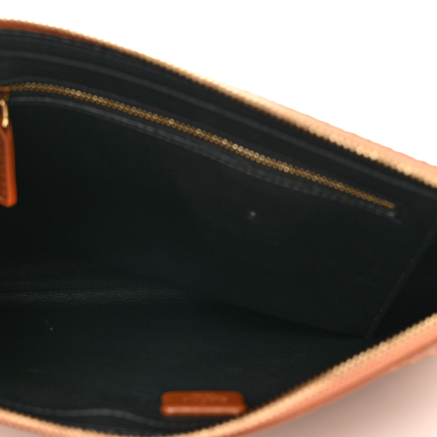 MCM Visetos Large Stark Wristlet Pouch Cognac 5 of 8