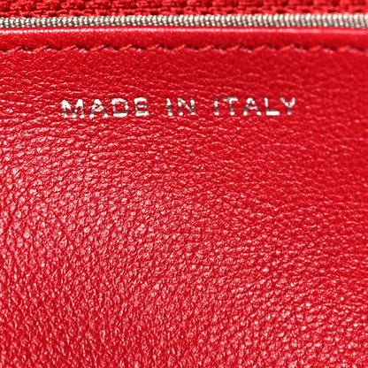 Chanel Caviar Timeless CC Wallet On Chain WOC Red 7 of 12