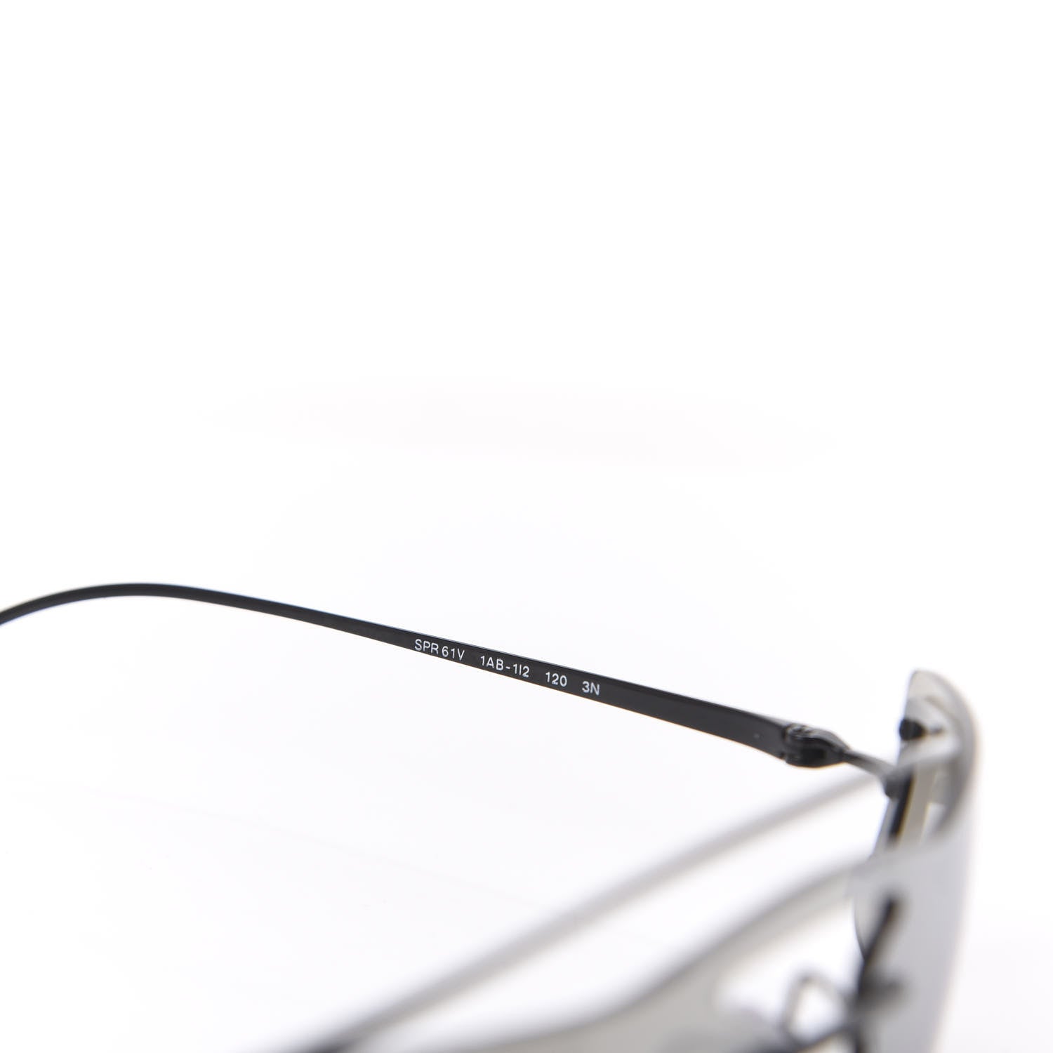 Prada Rectangle Shield Sunglasses SPR 61V Black 5 of 6