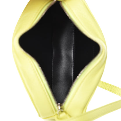 Balenciaga Calfskin Logo XS Everyday Camera Bag Acid Green Black 5 of 9