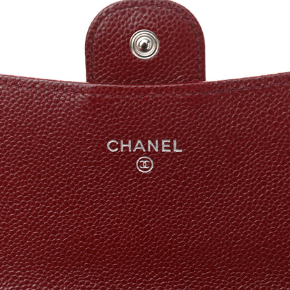 Chanel Caviar Quilted Phone Holder Wallet on Removable Chain Red 8 of 12