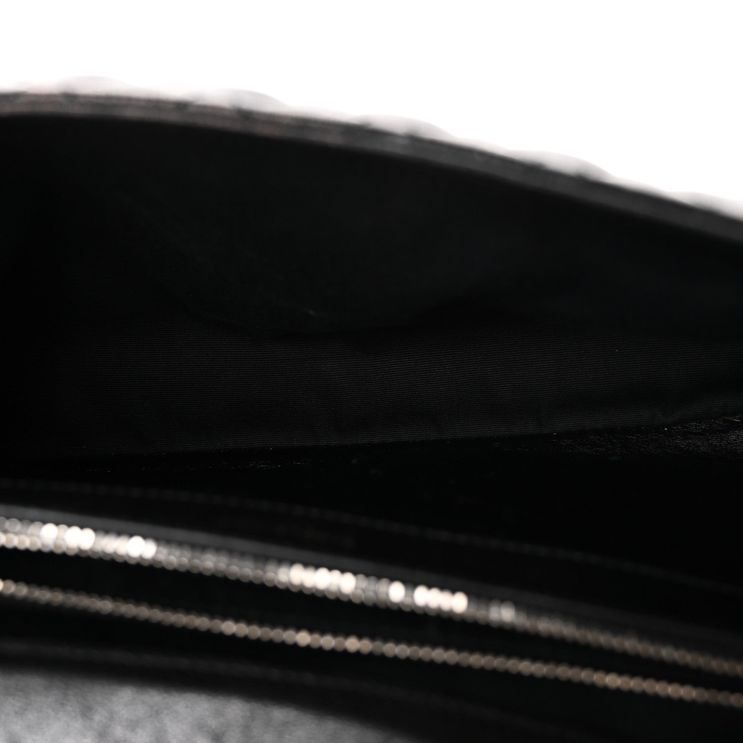 Saint Laurent Calfskin Mixed Matelasse Triquilt Large Monogram Satchel Black 5 of 11