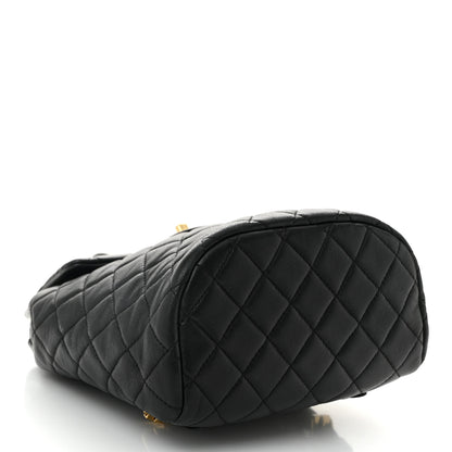 Chanel Lambskin Quilted Mini Urban Spirit Backpack Black 4 of 12