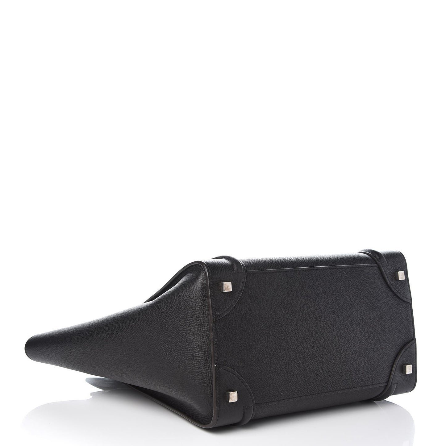 Drummed Calfskin Mini Luggage Black