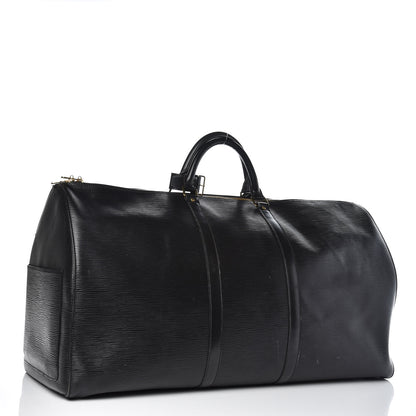 Louis Vuitton Epi Keepall 60 Black 1 of 17