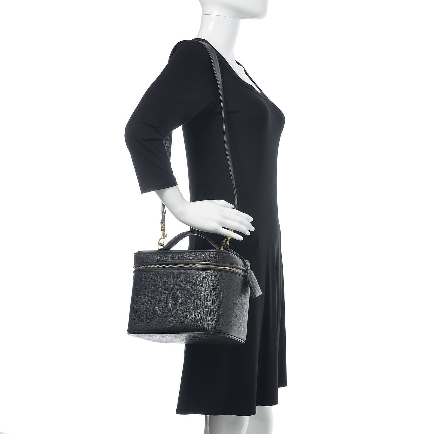 Caviar CC Vanity Train Case Black