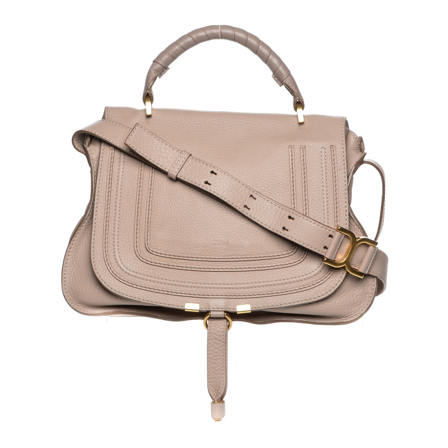 Chloe Calfskin Medium Marcie Satchel Rope Beige 1 of 7