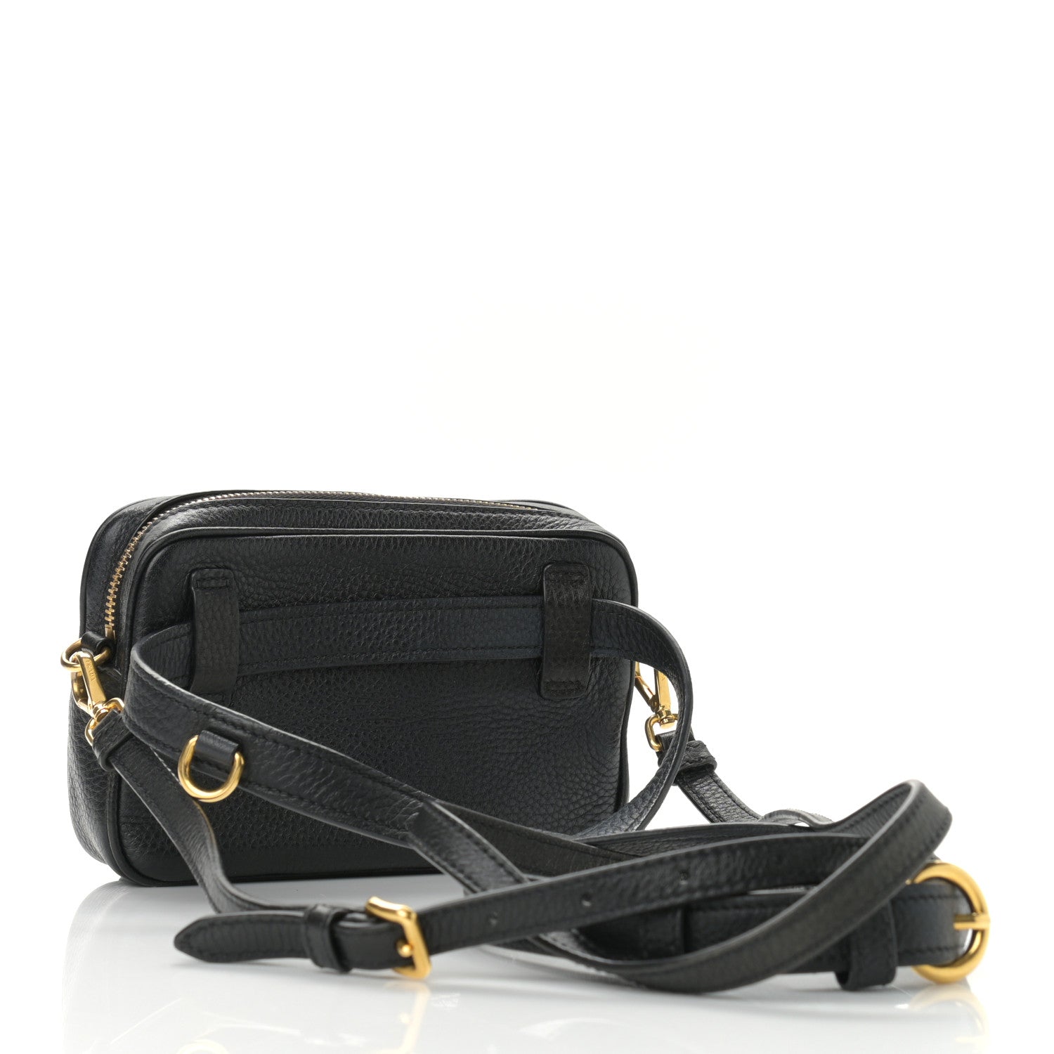 Prada Vitello Daino Belt Bag Black 3 of 9