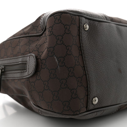 Gucci Nylon Monogram Large Princy Duffle Bag Dark Brown 9 of 12