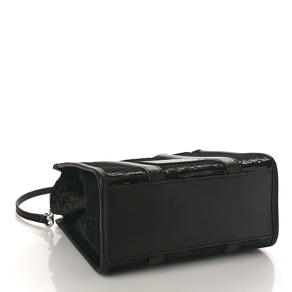 Marc Jacobs Sequin Small The Tote Bag Black 4 of 8