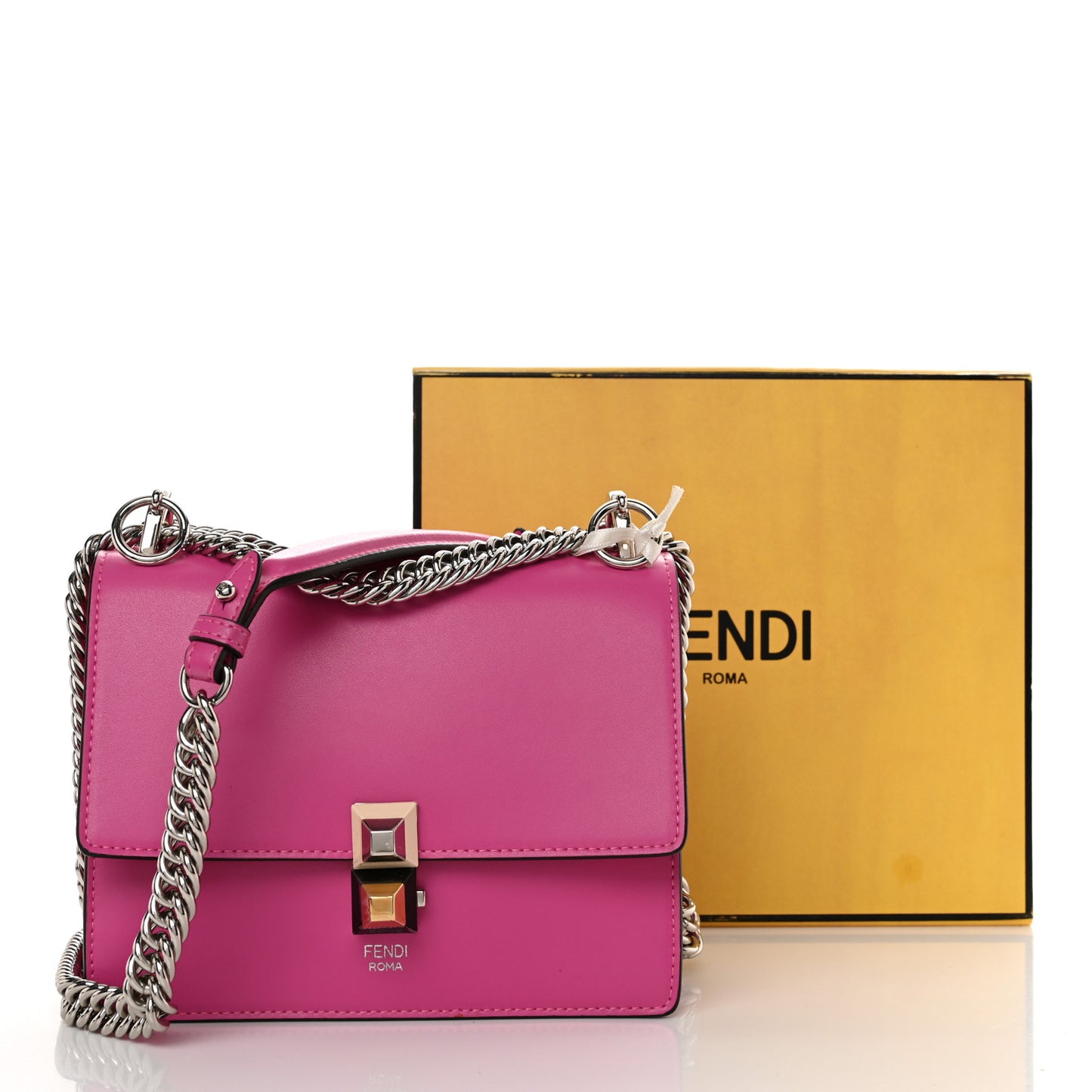 Vitello Liberty Studded Small Kan I Shoulder Bag Geranio Multicolor