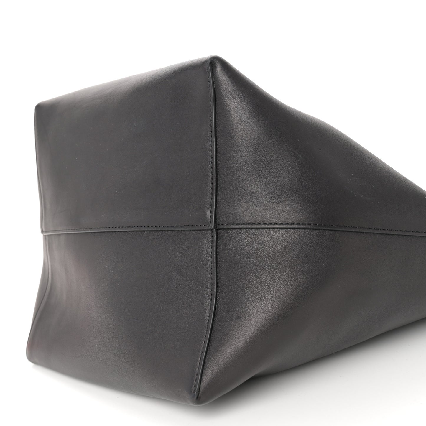 Grained Calfskin Large N/S Park Tote Black