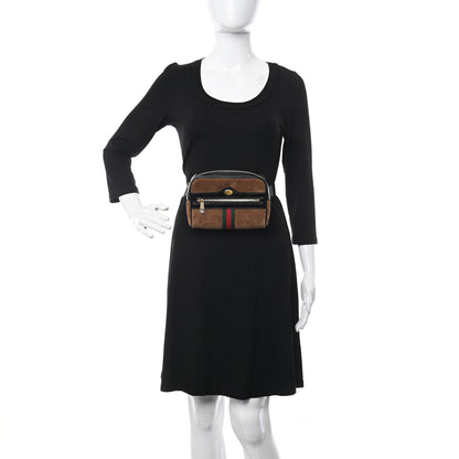 Gucci Suede Small Ophidia Belt Bag 95 38 Brown 2 of 14