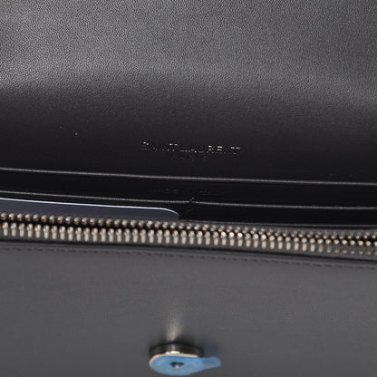 Saint Laurent Smooth Calfskin Classic Monogram Kate Tassel Chain Wallet Asphalt 6 of 11