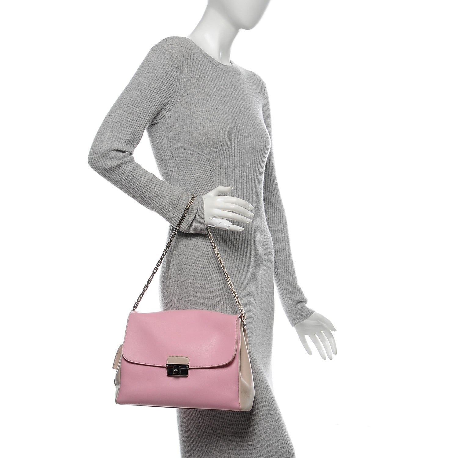 Christian Dior Calfskin Large Diorling Rose Candy 2 of 7