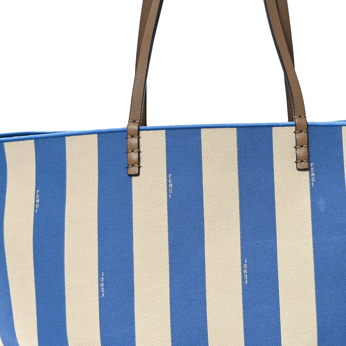 Pequin Vitello Reversible Large Shopping Tote Blue