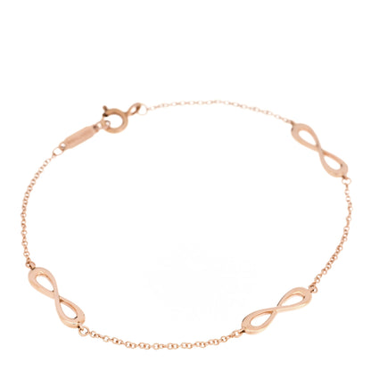 Tiffany 18K Rose Gold Infinity Endless Bracelet 1 of 4