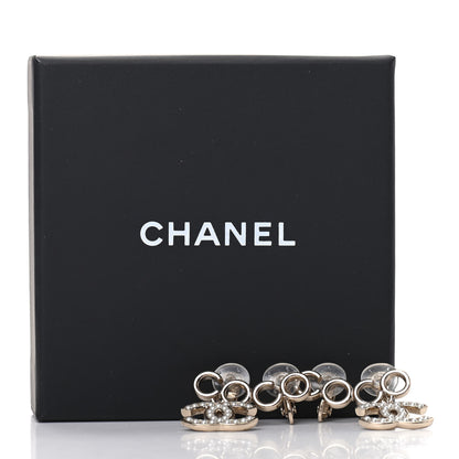 Chanel Metal Pearl CC Coco Climber Clip On Earrings Gold 5 of 5