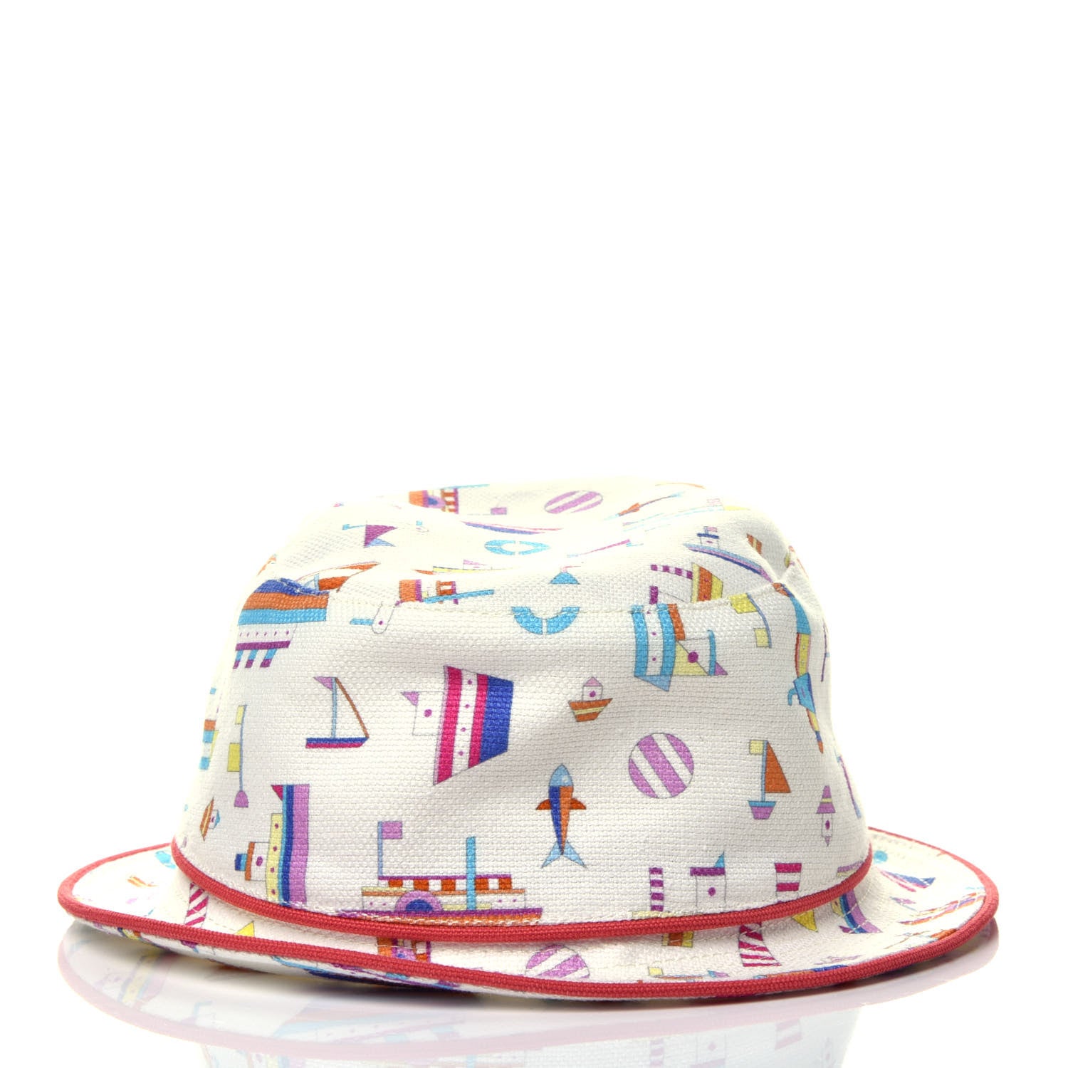 Hermes Canvas Petit Chalutier Bucket Hat 52 Grenadine 2 of 7