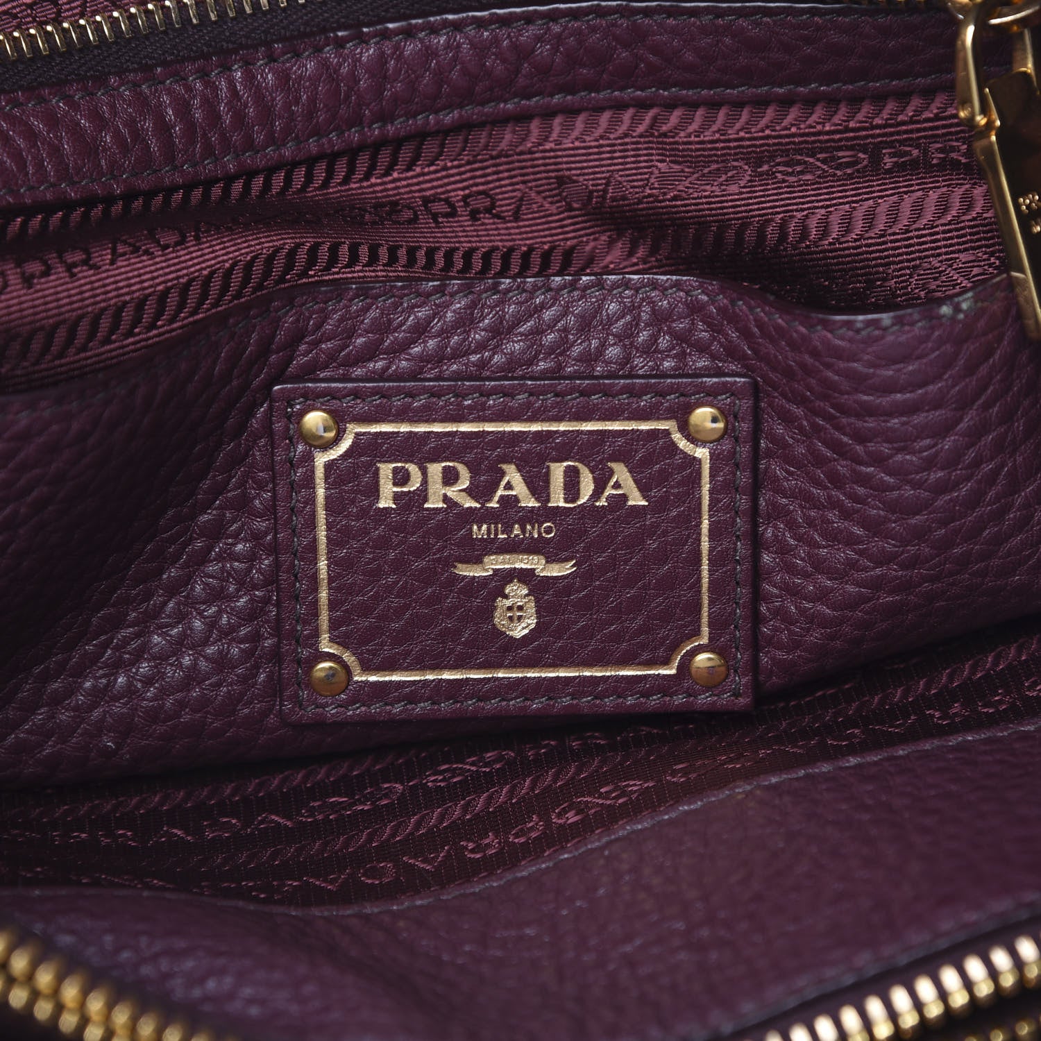 Prada Vitello Daino Tote Granato 7 of 15